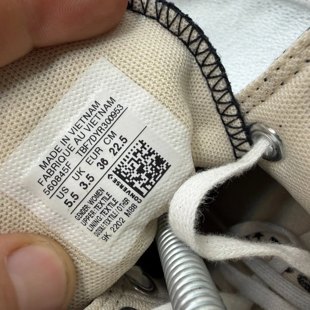 Converse size chuck